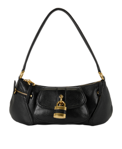 The 99 Shoulder Bag, Grained Calfskin, Black, DB/L/E, 4*